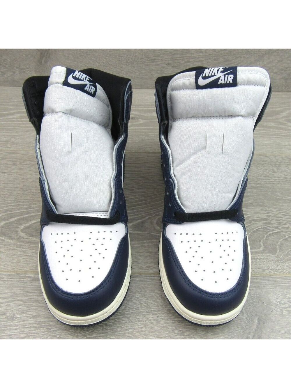 Air Jordan 1 Retro High OG "Midnight Navy" Sneakers GS Size 7Y NEW - Picture 6 of 14